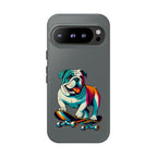 national pet day skateboard bulldog phone case for dog lovers