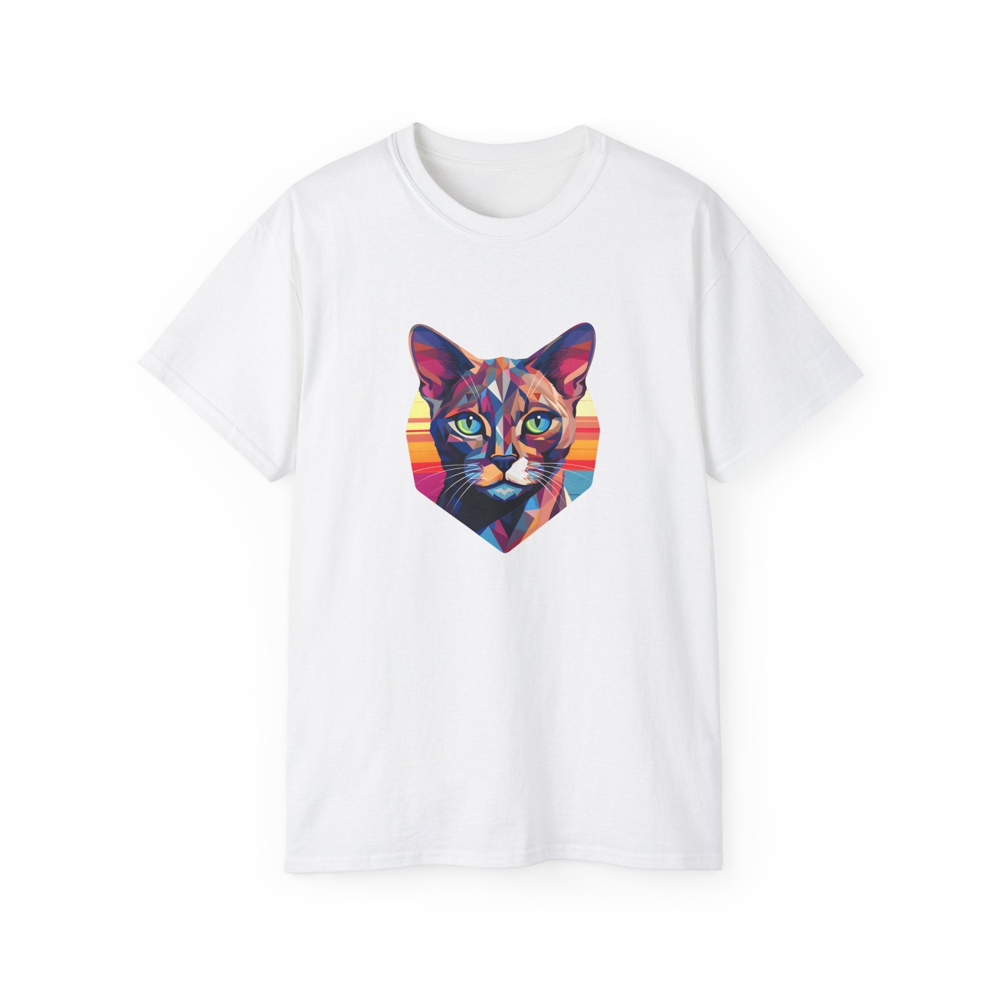 Cat Portrait Tee - Unisex T-Shirt for Cat Lovers