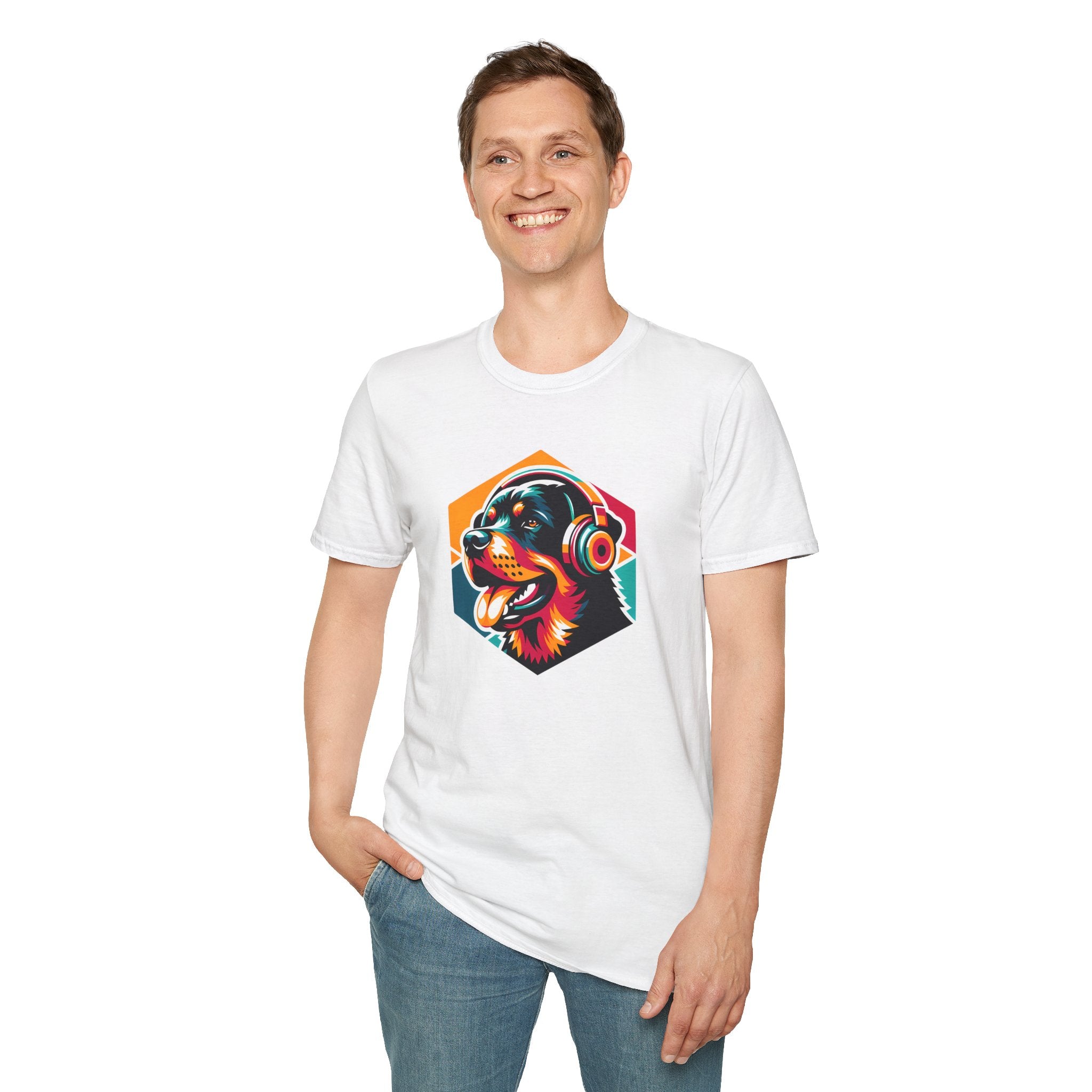 Love Your Pet Day T-Shirt - Rottweiler Headphones Gift for Dog Lovers