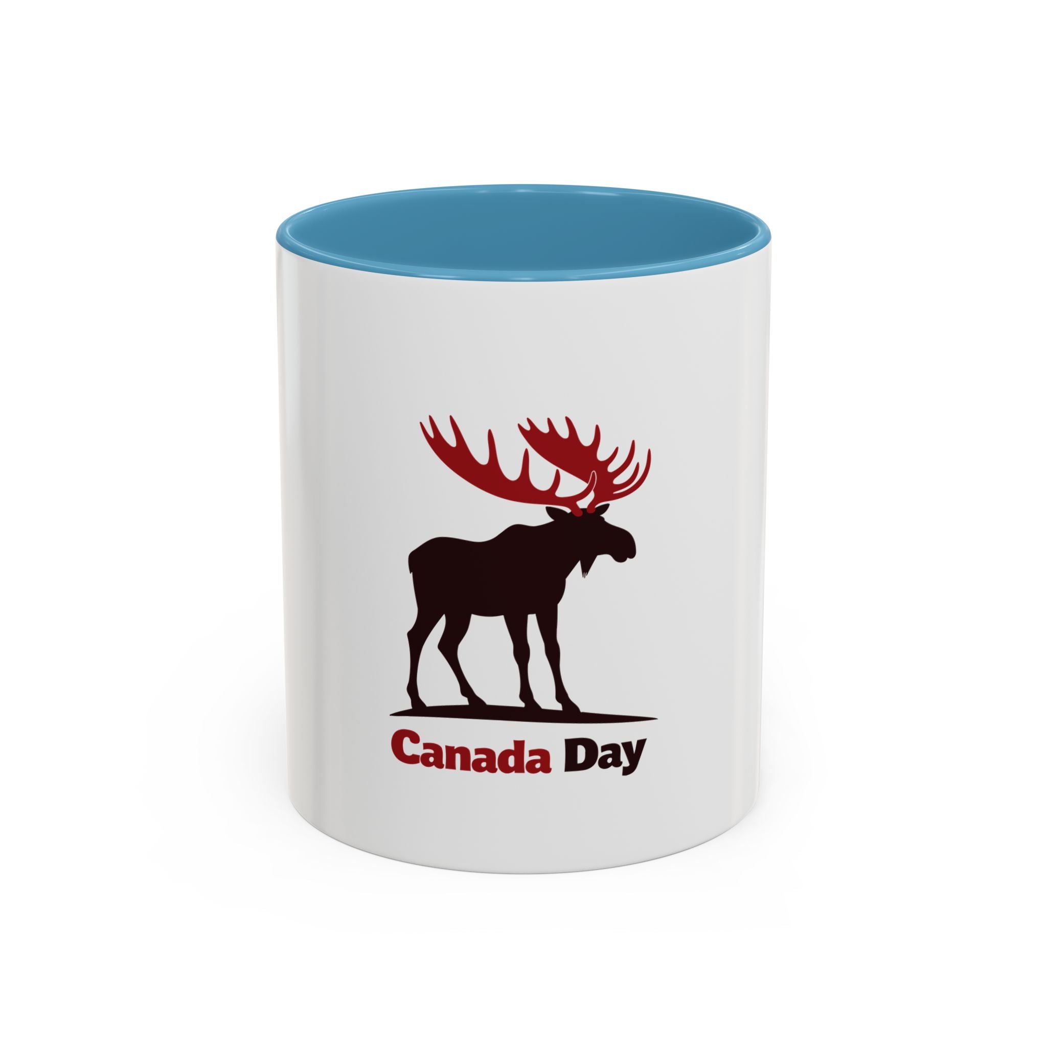 Mug - Canada Day Moose Patriotic Silhouette Design 11oz/15oz Gift for Canadians