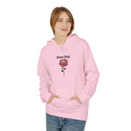 Rose-Inspired Fleece Hoodie - Cozy Fall Gift, Street Style Sweatshirt
