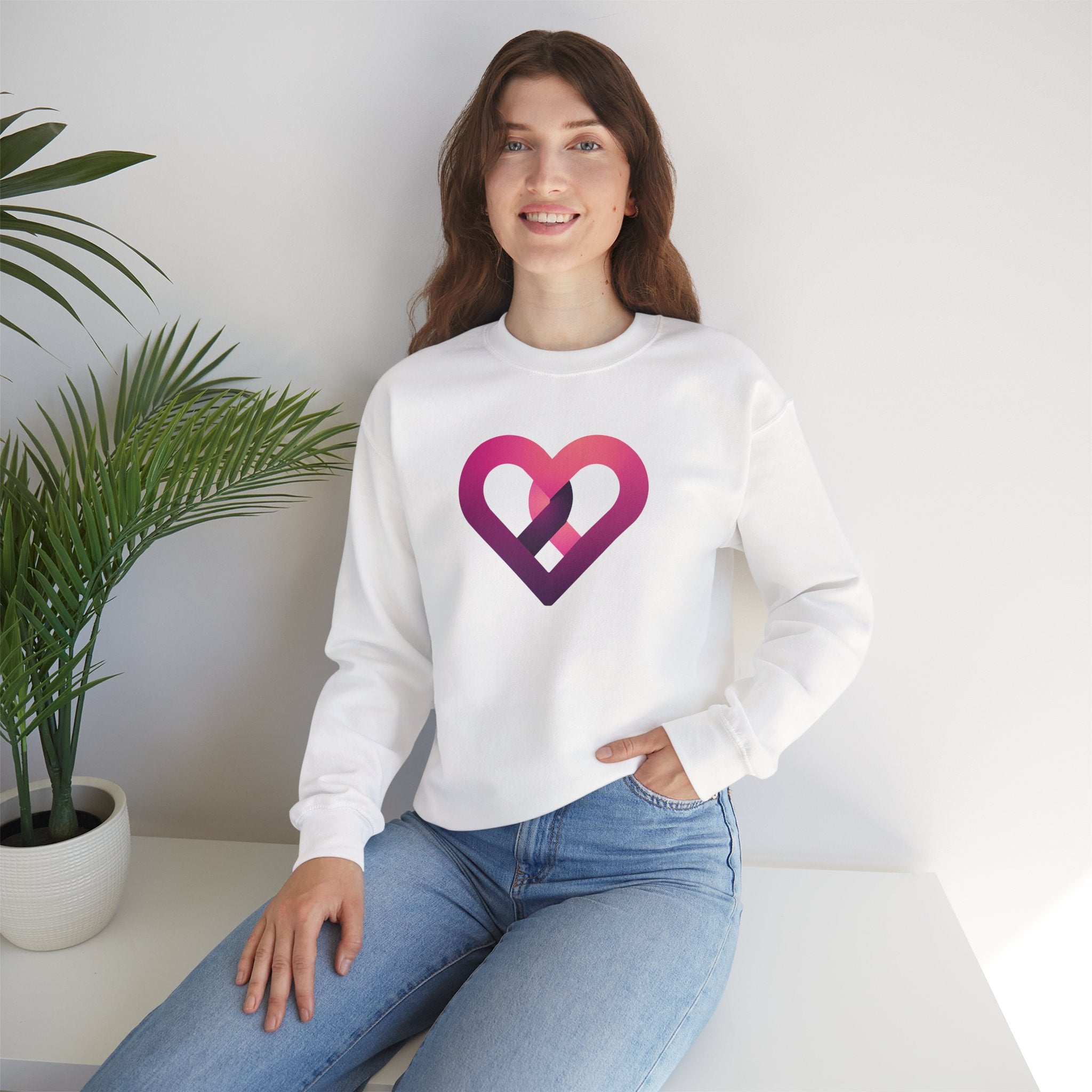 Colorful Heart Sweatshirt - Unisex Love Fashion