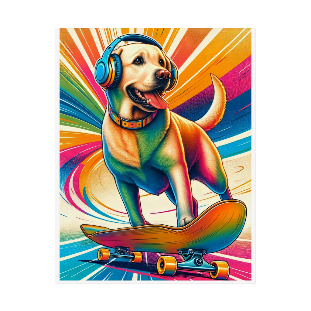 ational pet day dog poster - labrador retriever wall art for pet lovers