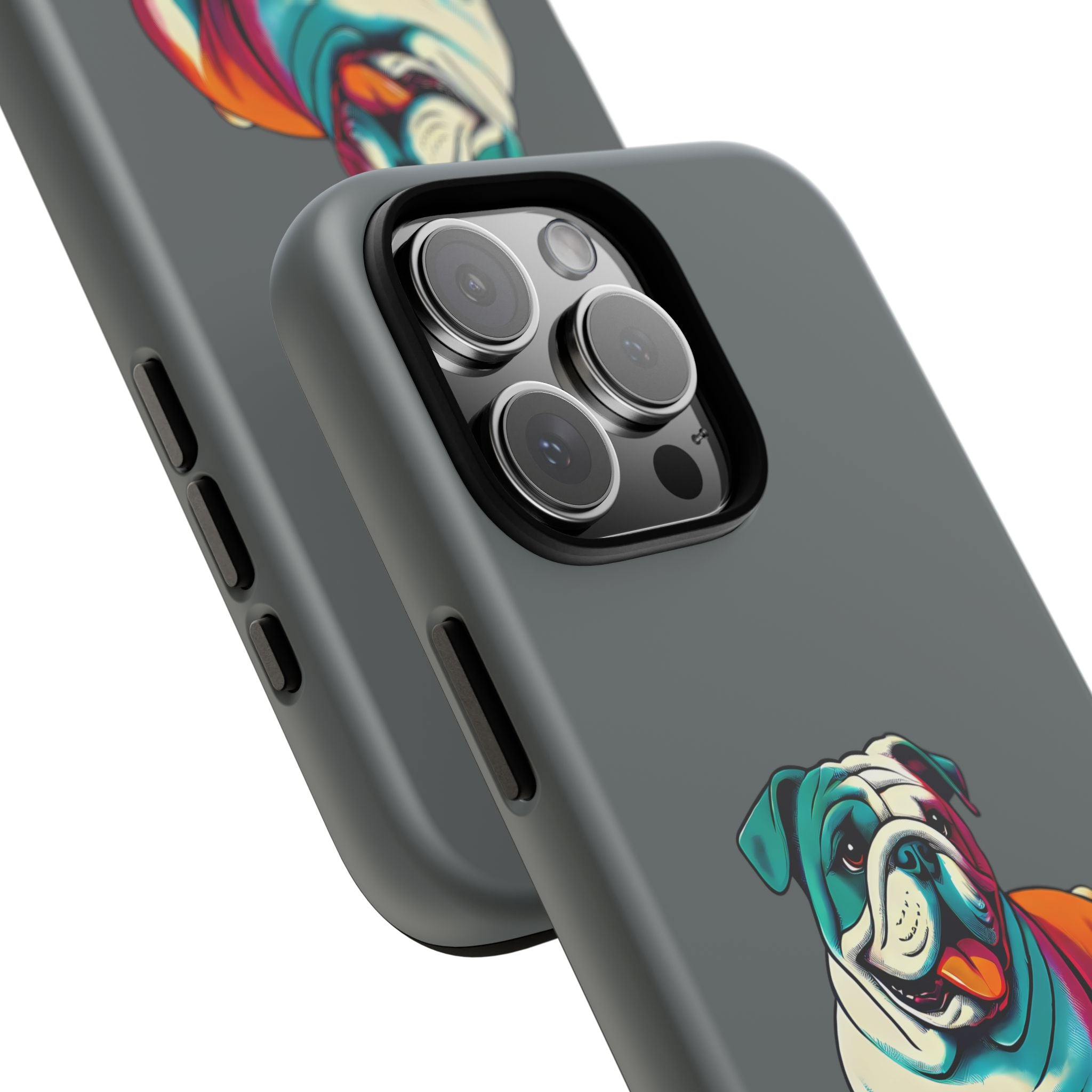national pet day skateboard bulldog phone case for dog lovers