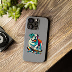 Slim Phone Case - Skateboarding Bulldog Pet Lover Gift