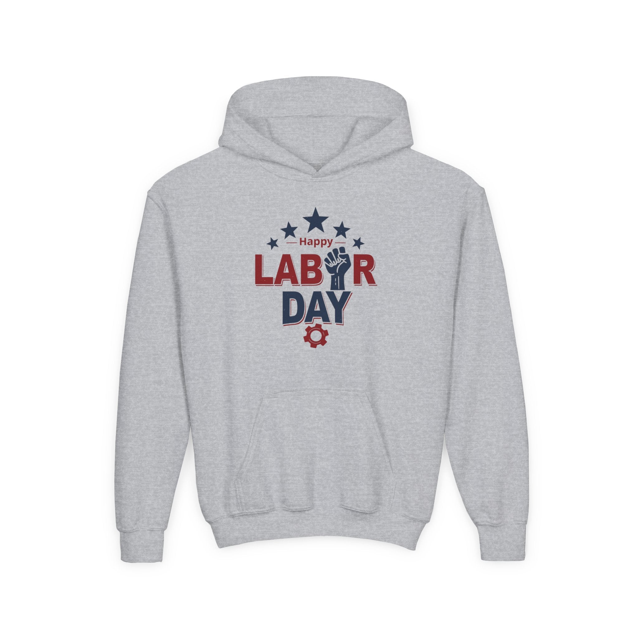 Labor Day Patriotic Hoodie - Raised Fist Design