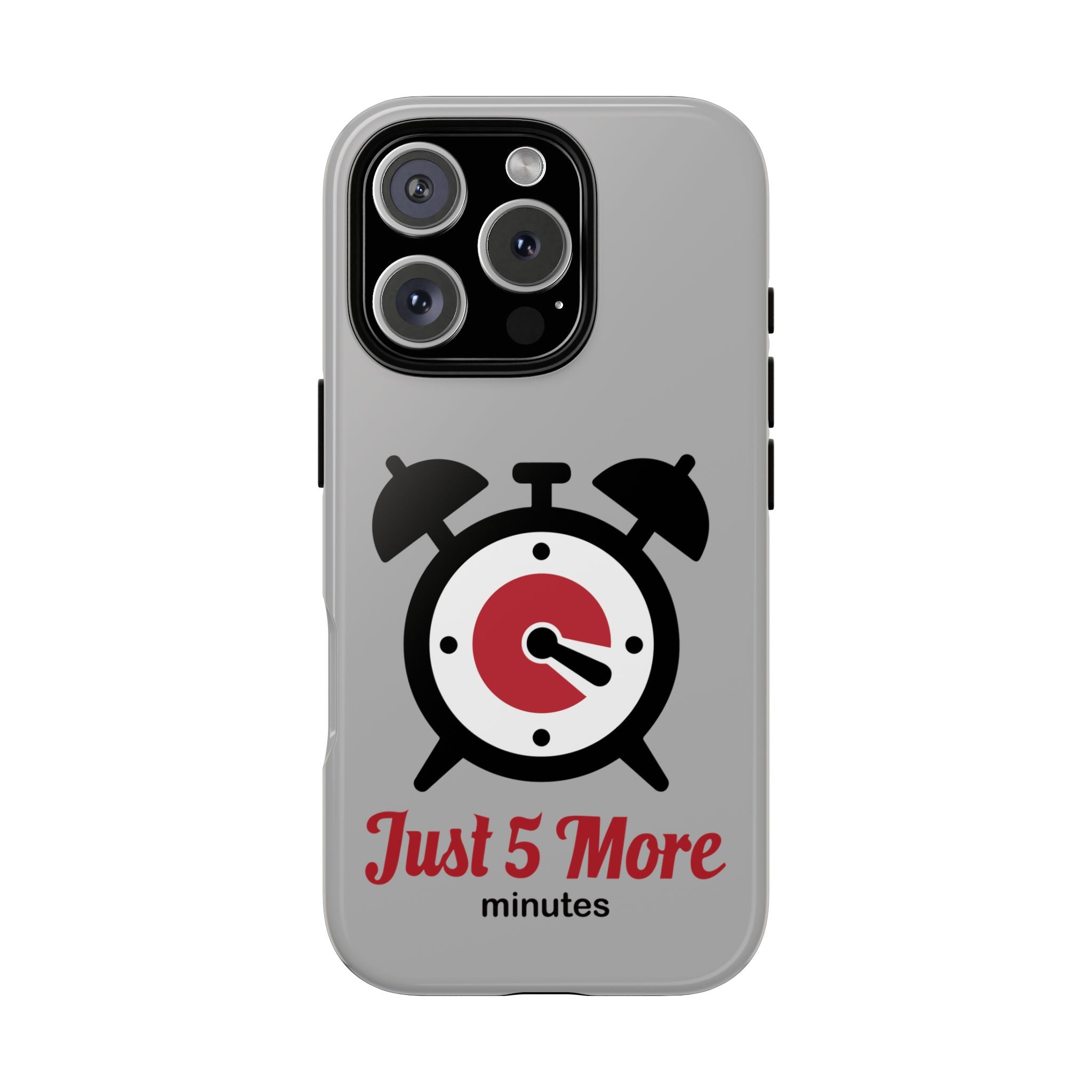 world sleep day iPhone 16 case - "5 more minutes" funny gift