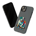 national pet day skateboard bulldog phone case for dog lovers