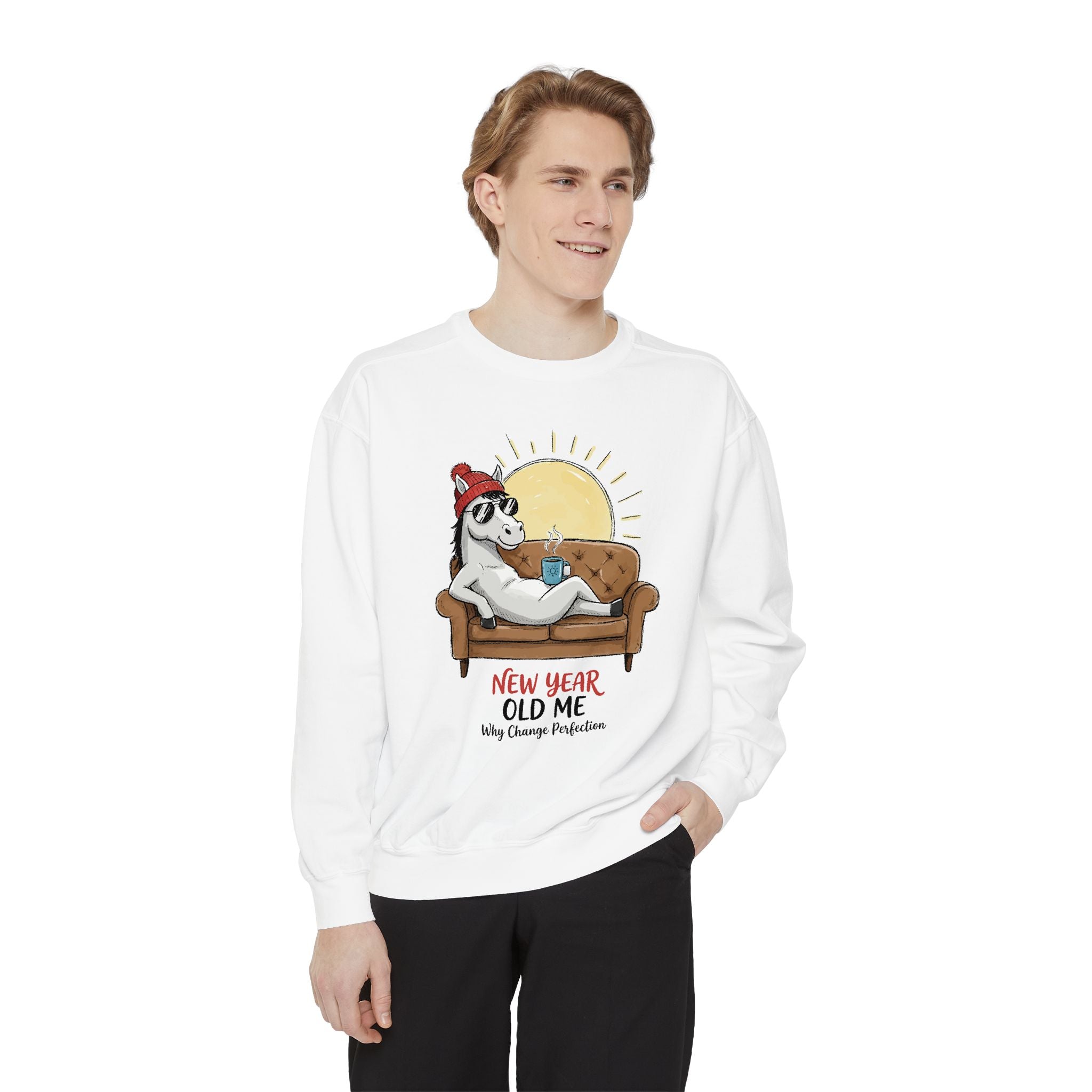Cute Pony Sweatshirt - Garment-Dyed Vintage Comfort