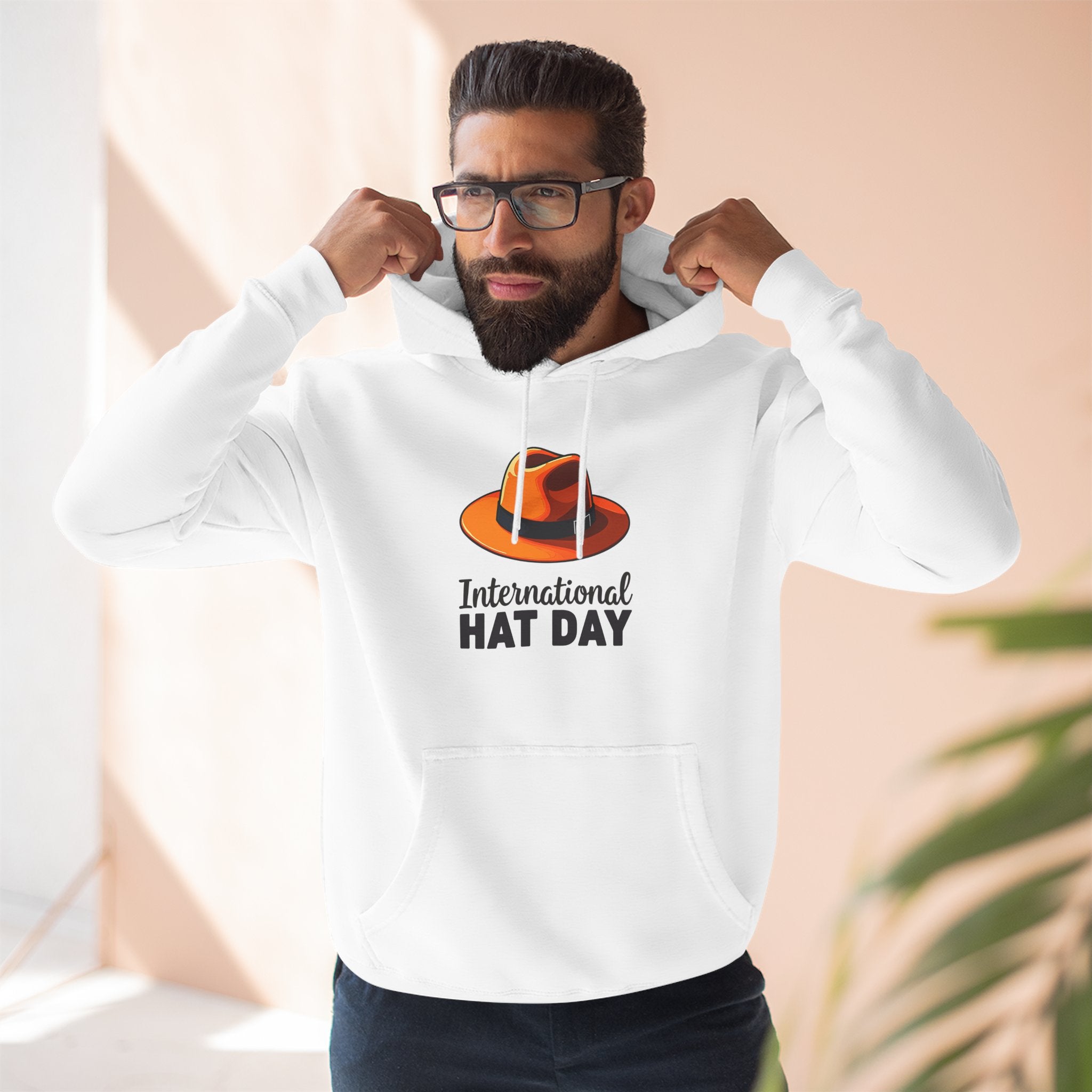 Fleece Hoodie for International Hat Day Celebration