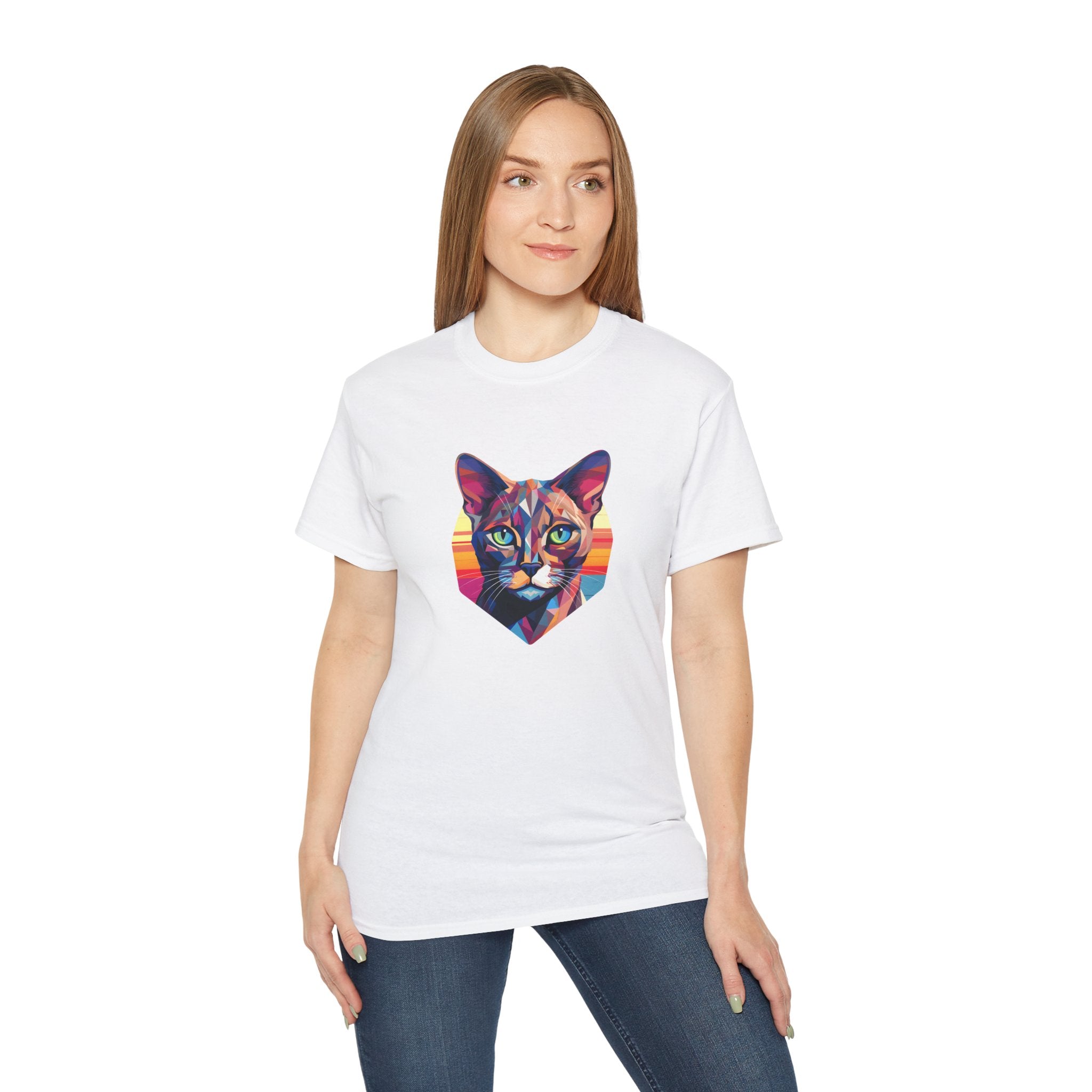 Cat Portrait Tee - Unisex T-Shirt for Cat Lovers