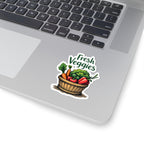 Fresh Veggies Day Stickers - Carrot & Broccoli Decals for Lunch Boxes