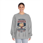 National Higher Ed Day Sweatshirt | Diploma & Handshake Design | Grad Gift