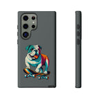 national pet day skateboard bulldog phone case for dog lovers