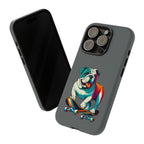 national pet day skateboard bulldog phone case for dog lovers