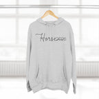 Wireframe Horse Hoodie - Three-Panel Premium Fleece