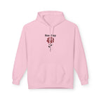 Rose-Inspired Fleece Hoodie - Cozy Fall Gift, Street Style Sweatshirt