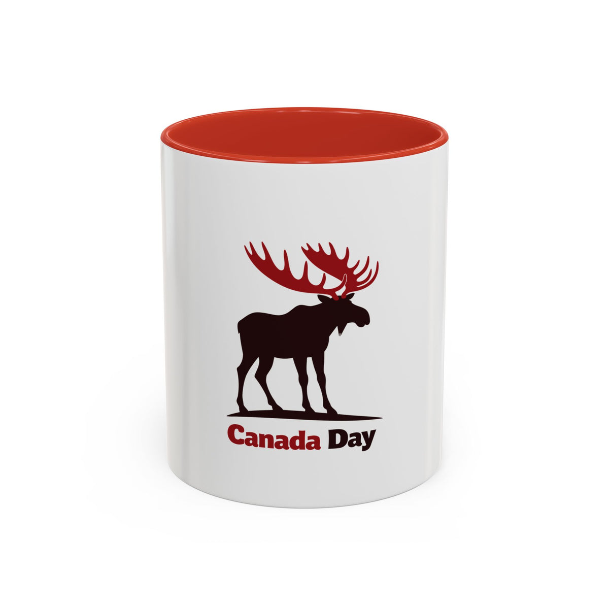 Mug - Canada Day Moose Patriotic Silhouette Design 11oz/15oz Gift for Canadians