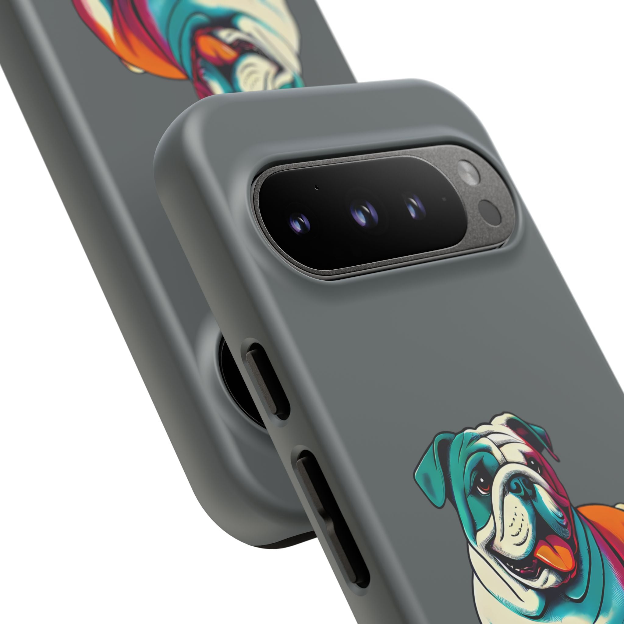 national pet day skateboard bulldog phone case for dog lovers