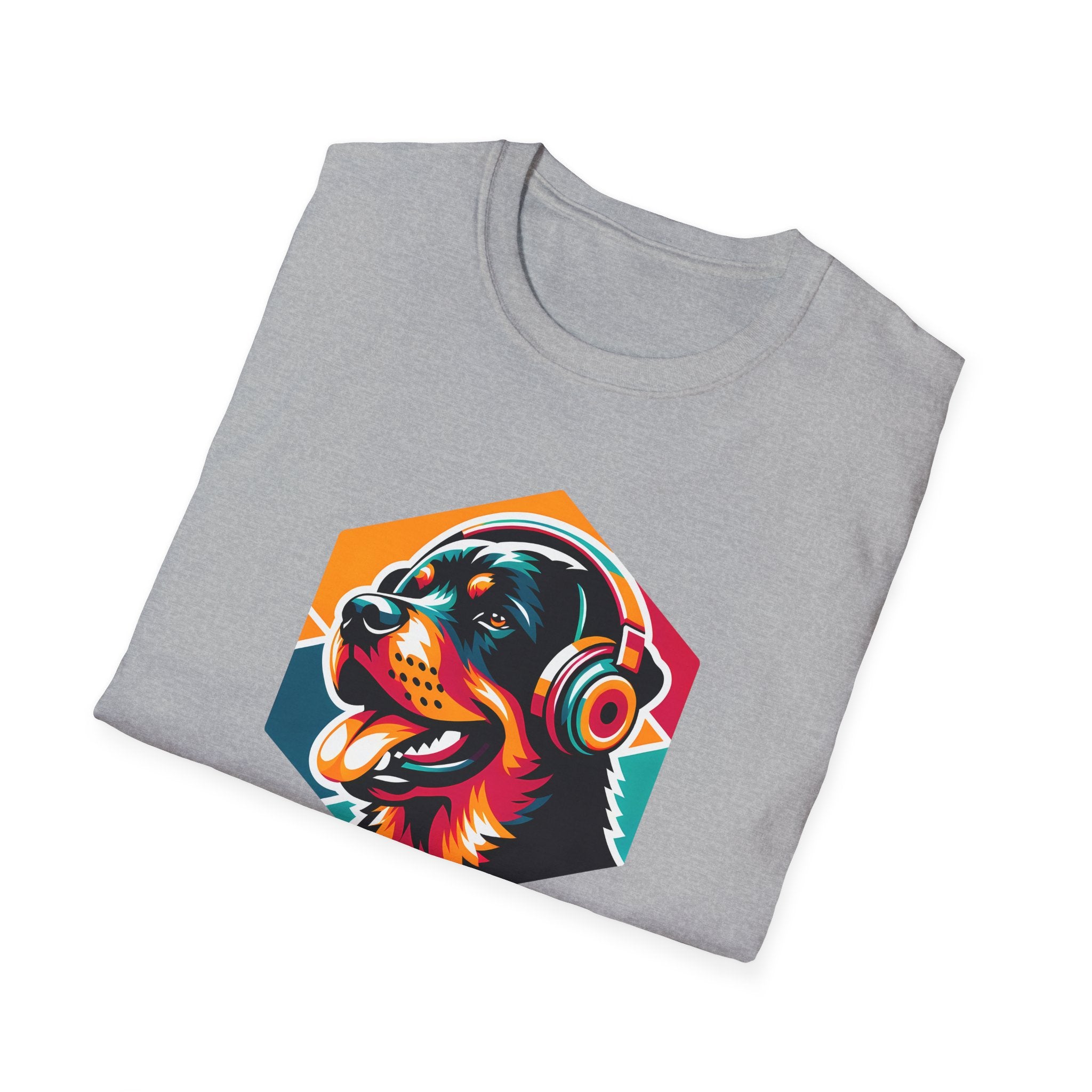 Love Your Pet Day T-Shirt - Rottweiler Headphones Gift for Dog Lovers