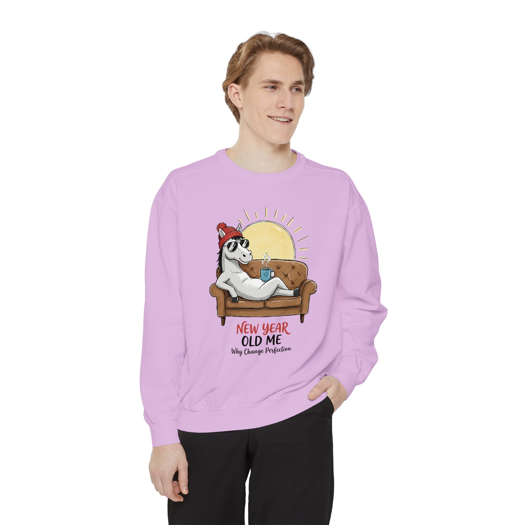 Cute Pony Sweatshirt - Garment-Dyed Vintage Comfort
