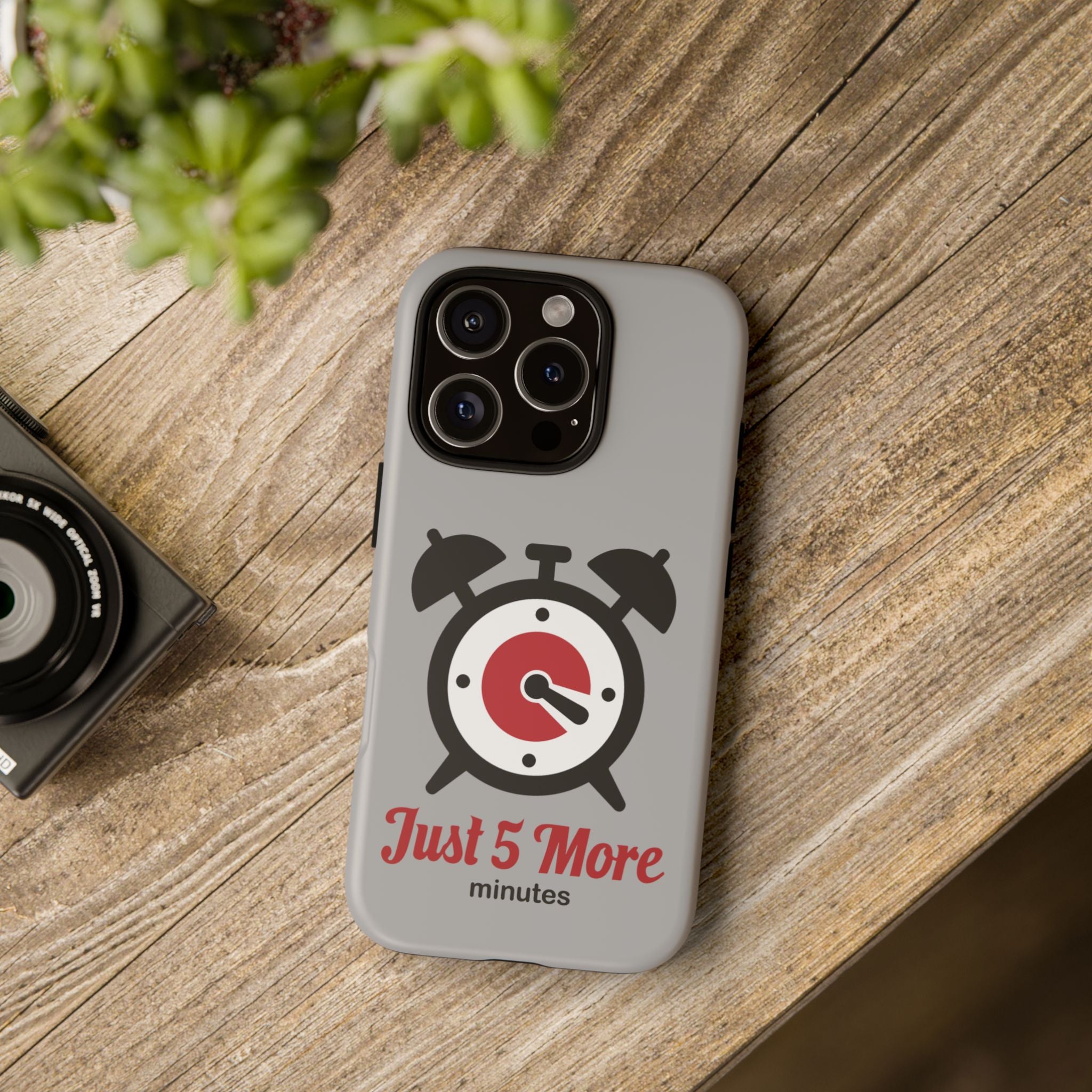 world sleep day iPhone 16 case - "5 more minutes" funny gift