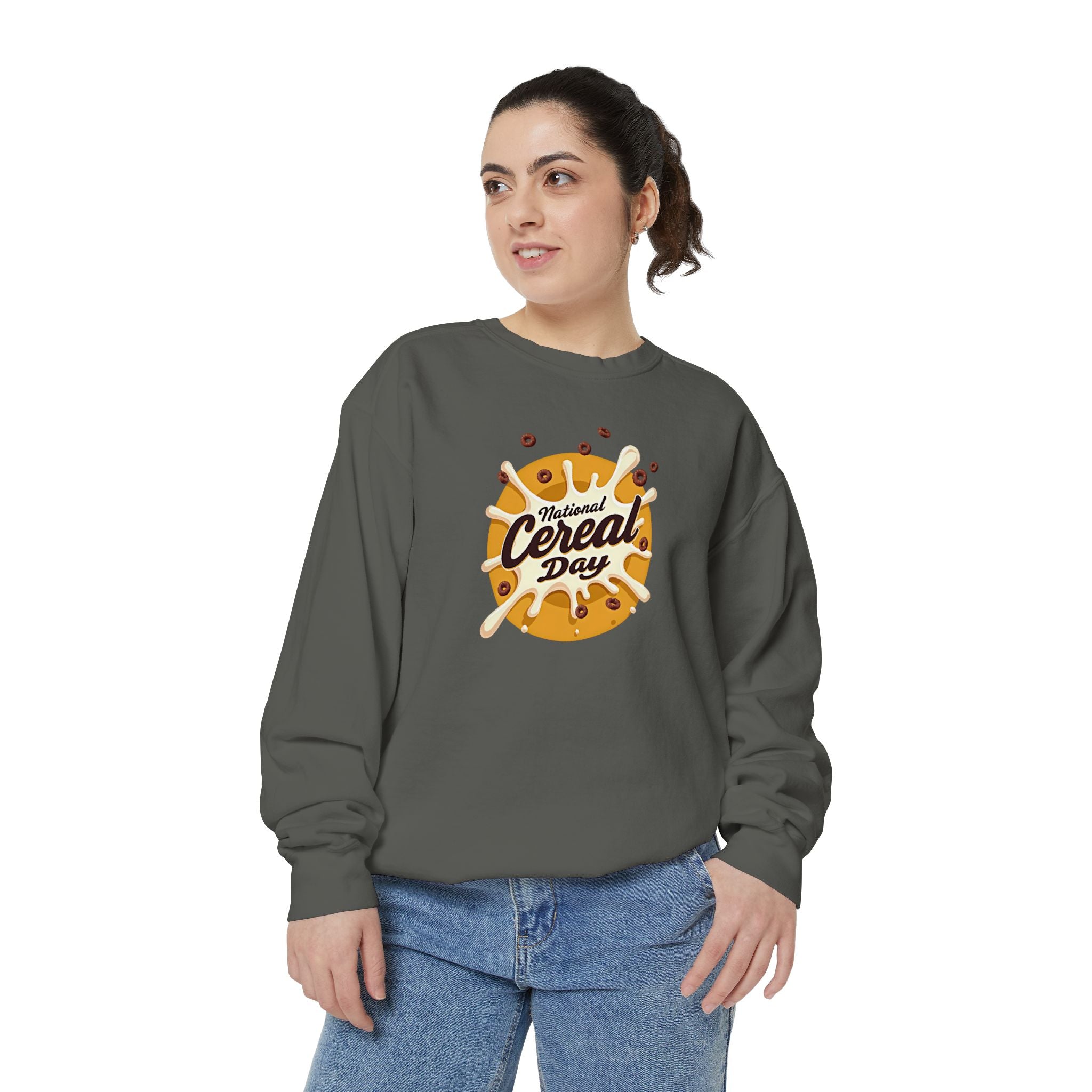 Cereal Day Sweatshirt - Unisex Garment-Dyed