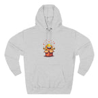 Fleece Hoodie - Cheerful Animal Design, Cozy Gift for Birthdays