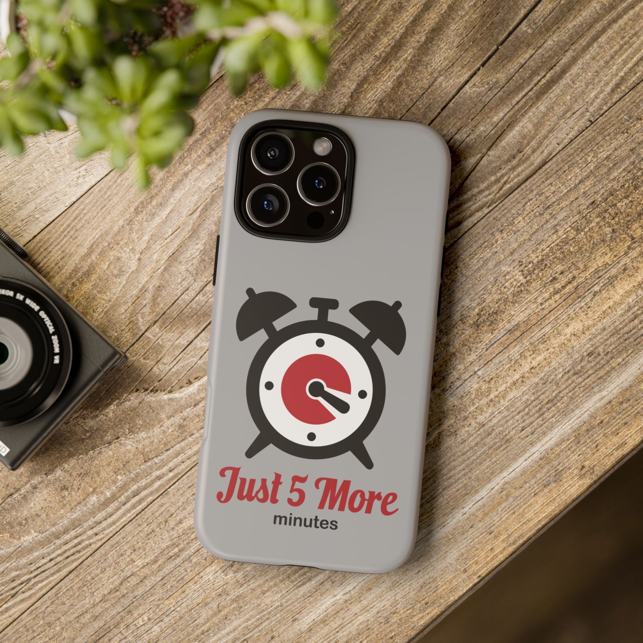 world sleep day iPhone 16 case - "5 more minutes" funny gift