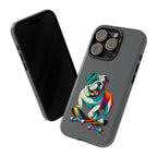 national pet day skateboard bulldog phone case for dog lovers