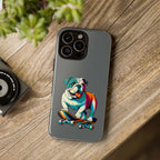 national pet day skateboard bulldog phone case for dog lovers