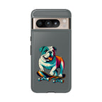 national pet day skateboard bulldog phone case for dog lovers