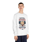 National Higher Ed Day Sweatshirt | Diploma & Handshake Design | Grad Gift