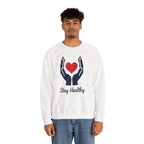World Health Day Heart Hands Sweatshirt - Wellness Awareness Gifts