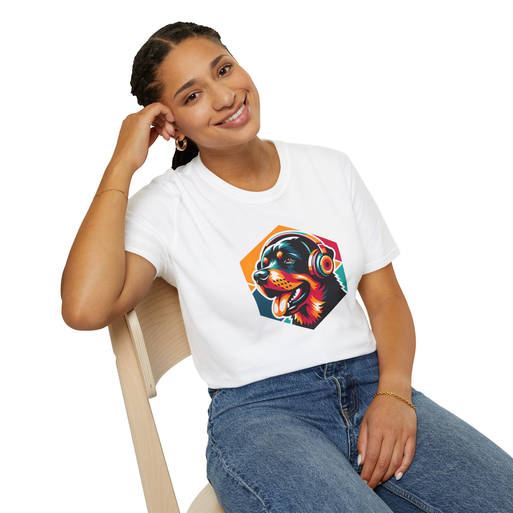 Love Your Pet Day T-Shirt - Rottweiler Headphones Gift for Dog Lovers