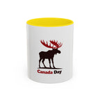 Mug - Canada Day Moose Patriotic Silhouette Design 11oz/15oz Gift for Canadians