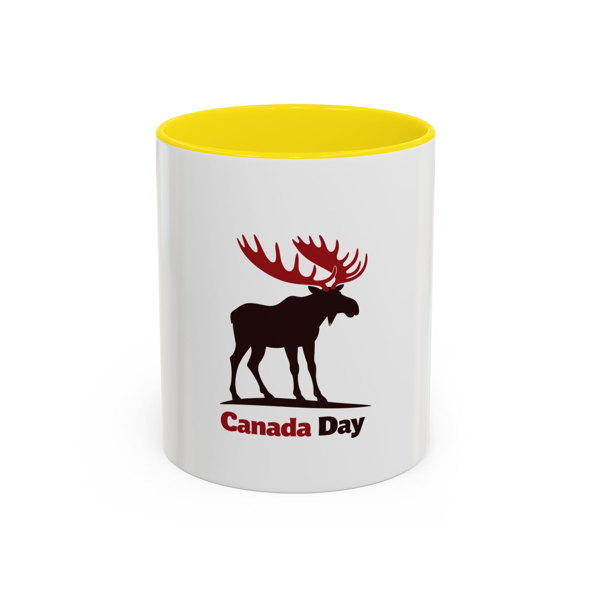 Mug - Canada Day Moose Patriotic Silhouette Design 11oz/15oz Gift for Canadians