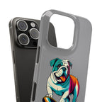 Slim Phone Case - Skateboarding Bulldog Pet Lover Gift