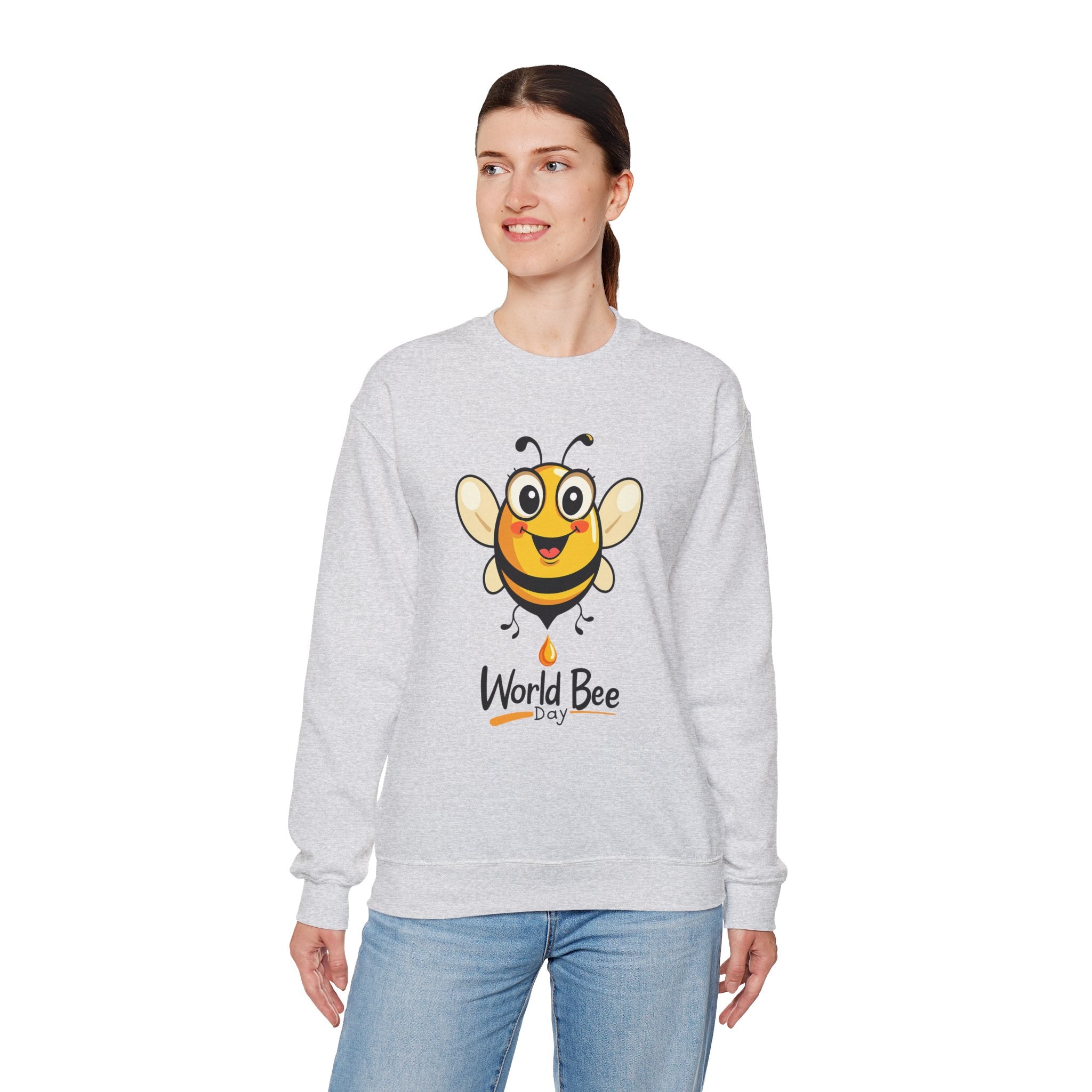 World Bee Day Sweatshirt - Cute Bee Design Save the Bees Gift