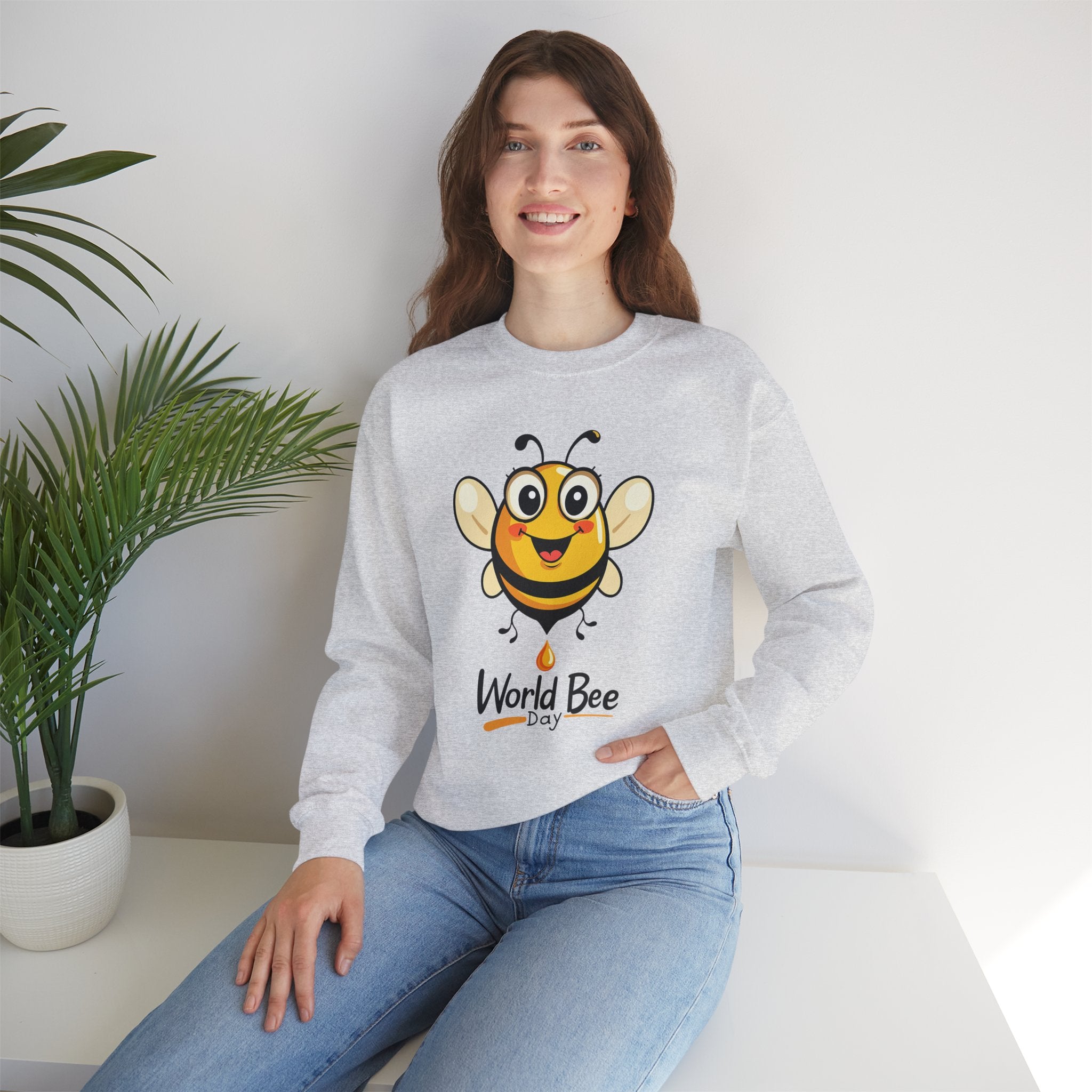 World Bee Day Sweatshirt - Cute Bee Design Save the Bees Gift