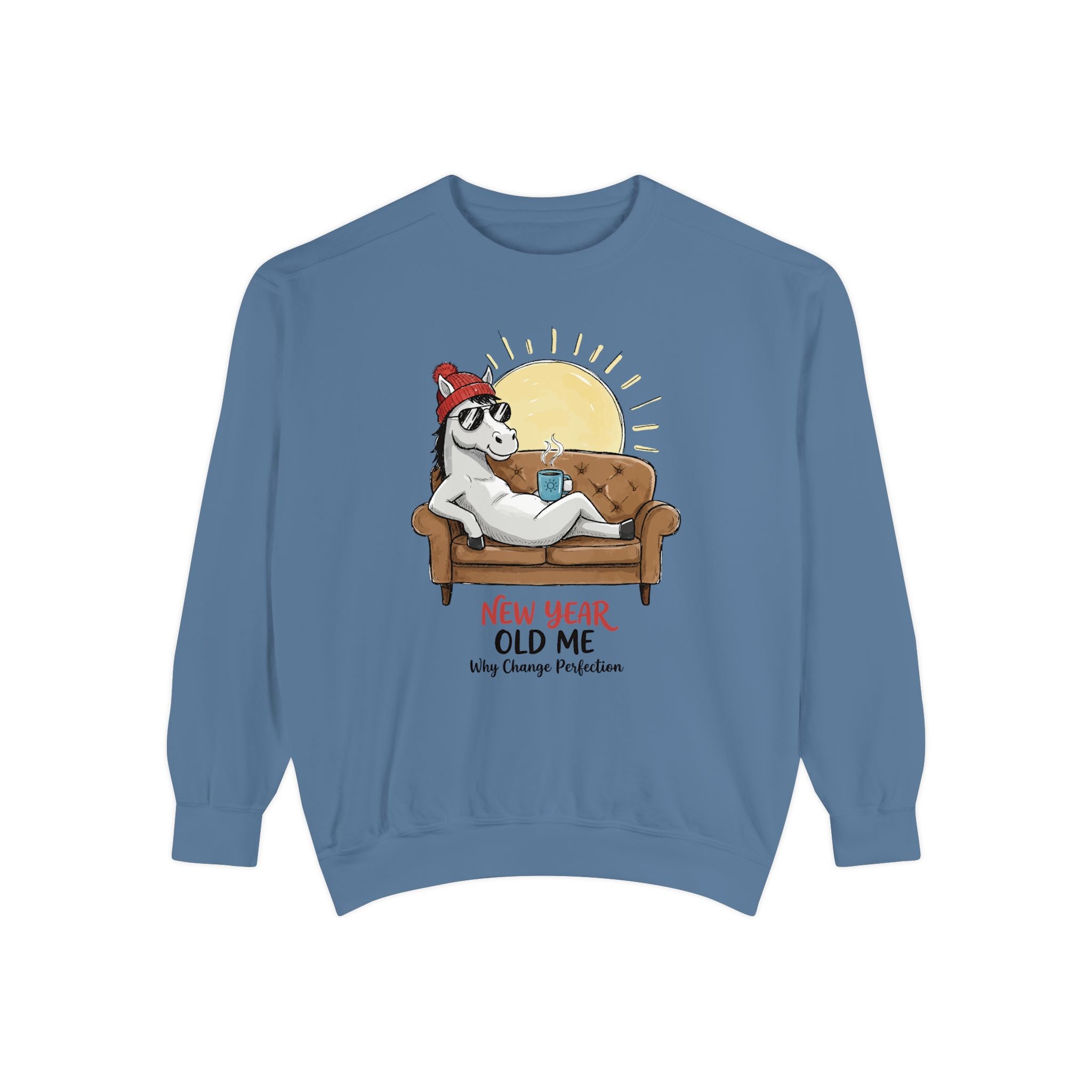 Cute Pony Sweatshirt - Garment-Dyed Vintage Comfort