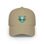 World UFO Day Baseball Caps | Alien Peace Sign Design for Sci-Fi Fans
