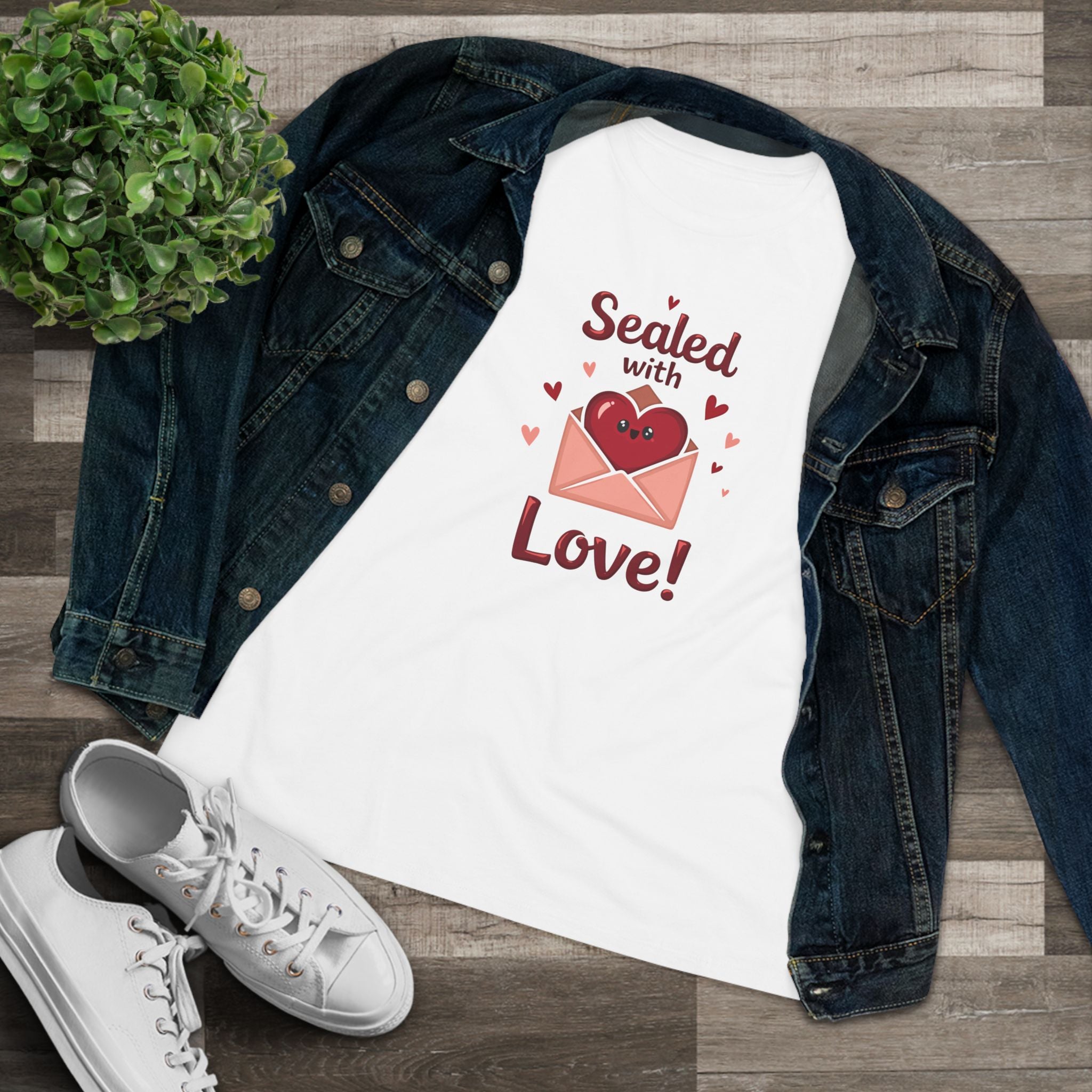 Valentine's Day Women's Tee - Romantic Love Gift Heart Design