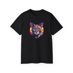 Cute Cat Portrait T-Shirt - Colorful Tee for Cat Lovers