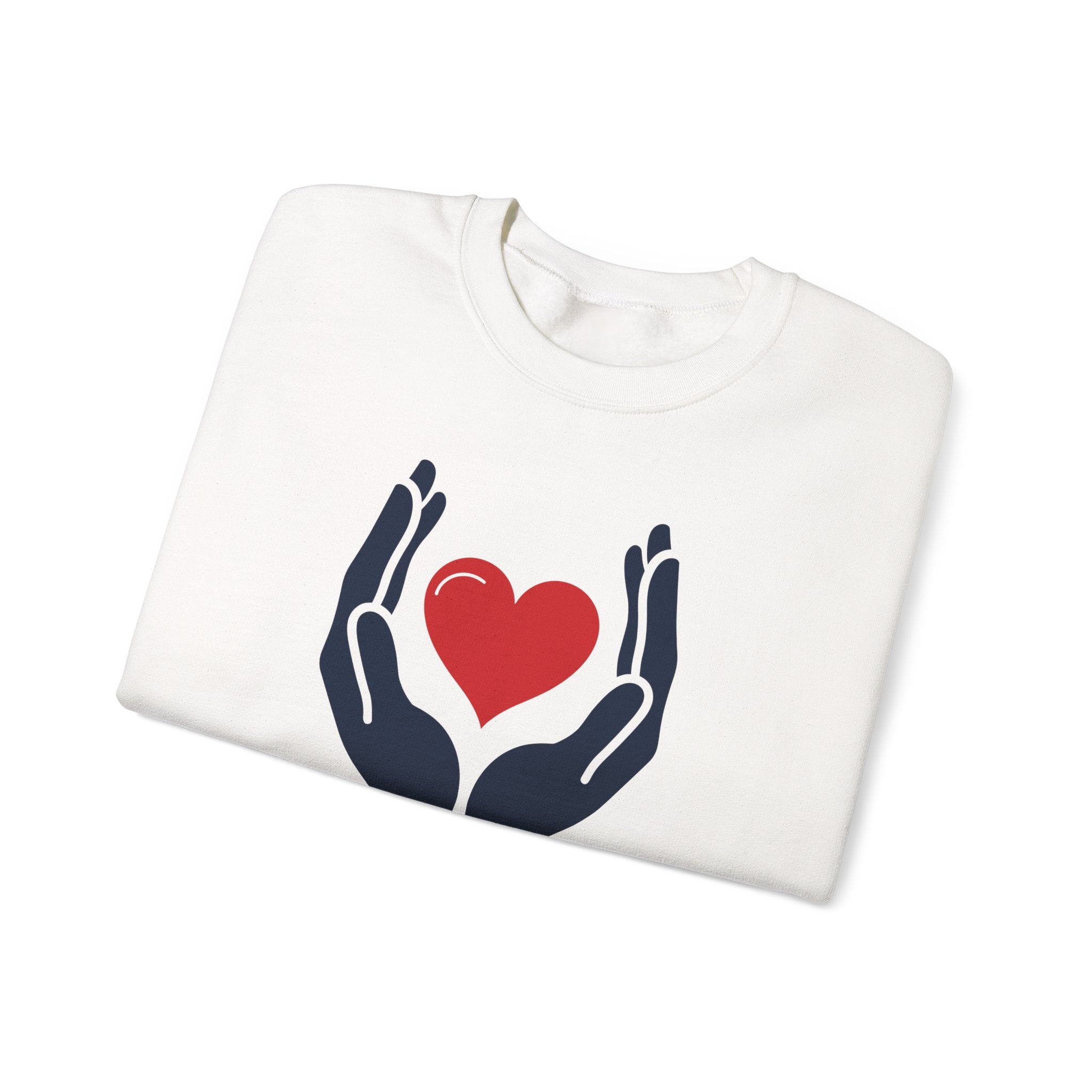 World Health Day Heart Hands Sweatshirt - Wellness Awareness Gifts