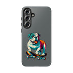 national pet day skateboard bulldog phone case for dog lovers