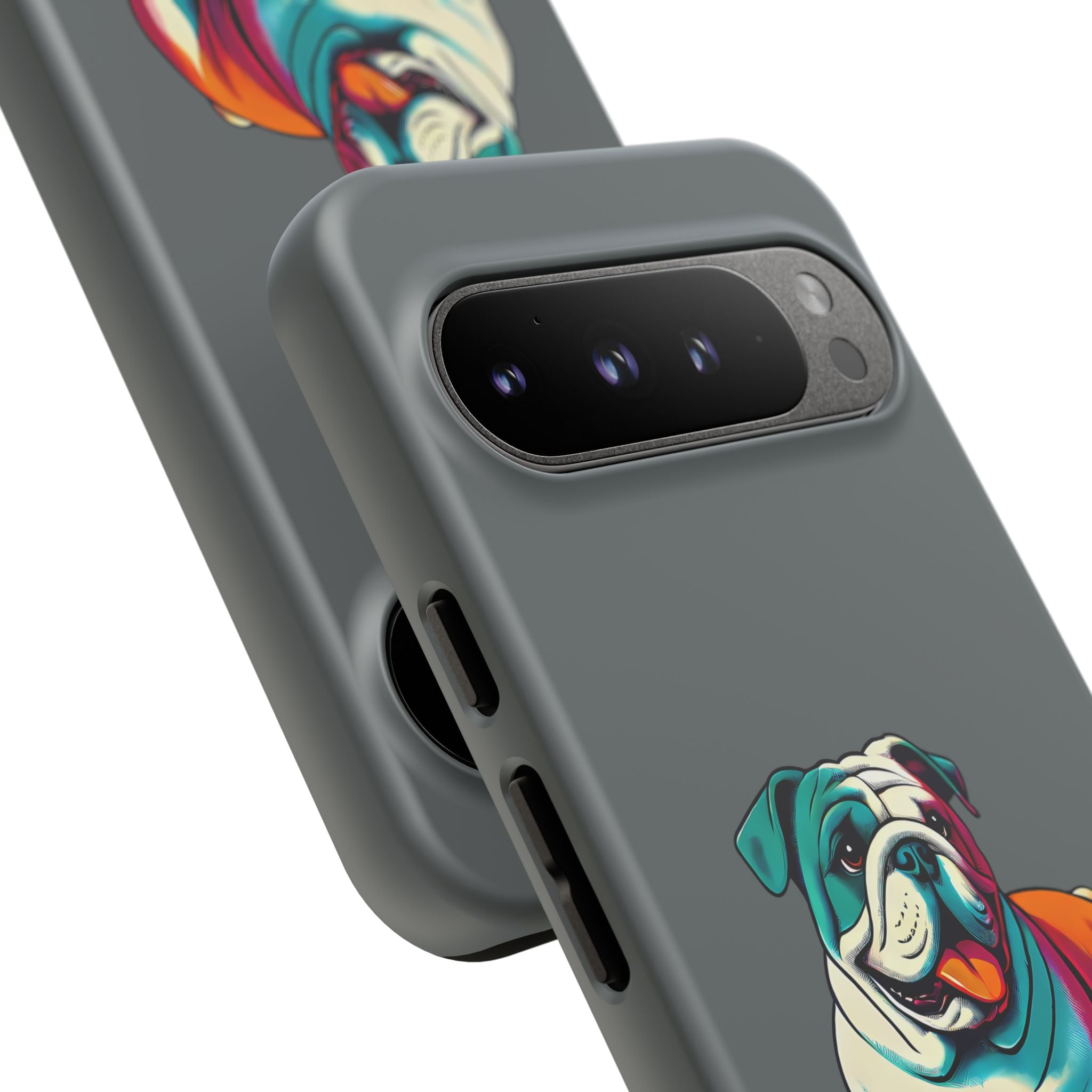 national pet day skateboard bulldog phone case for dog lovers