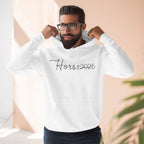 Wireframe Horse Hoodie - Three-Panel Premium Fleece
