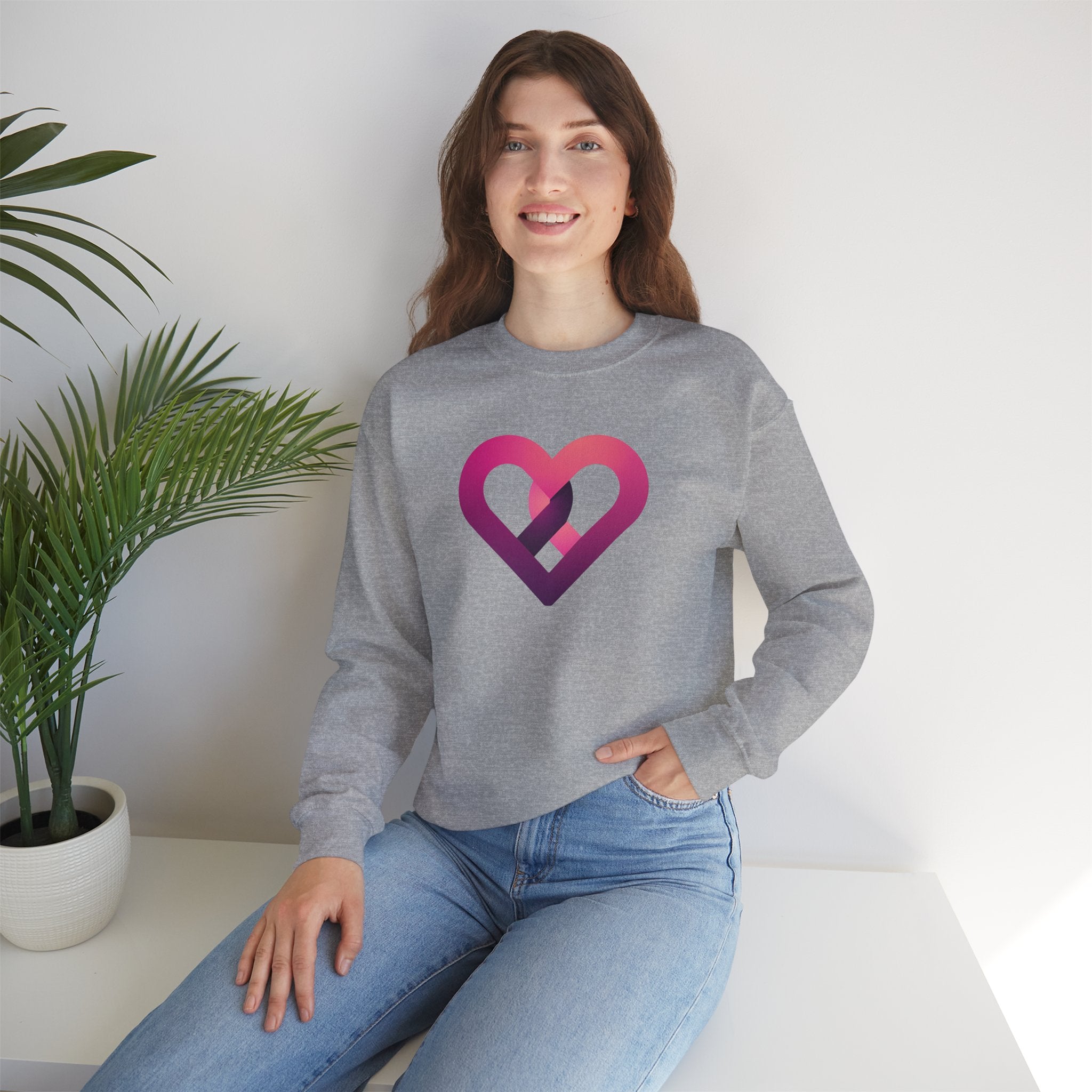 Colorful Heart Sweatshirt - Unisex Love Fashion