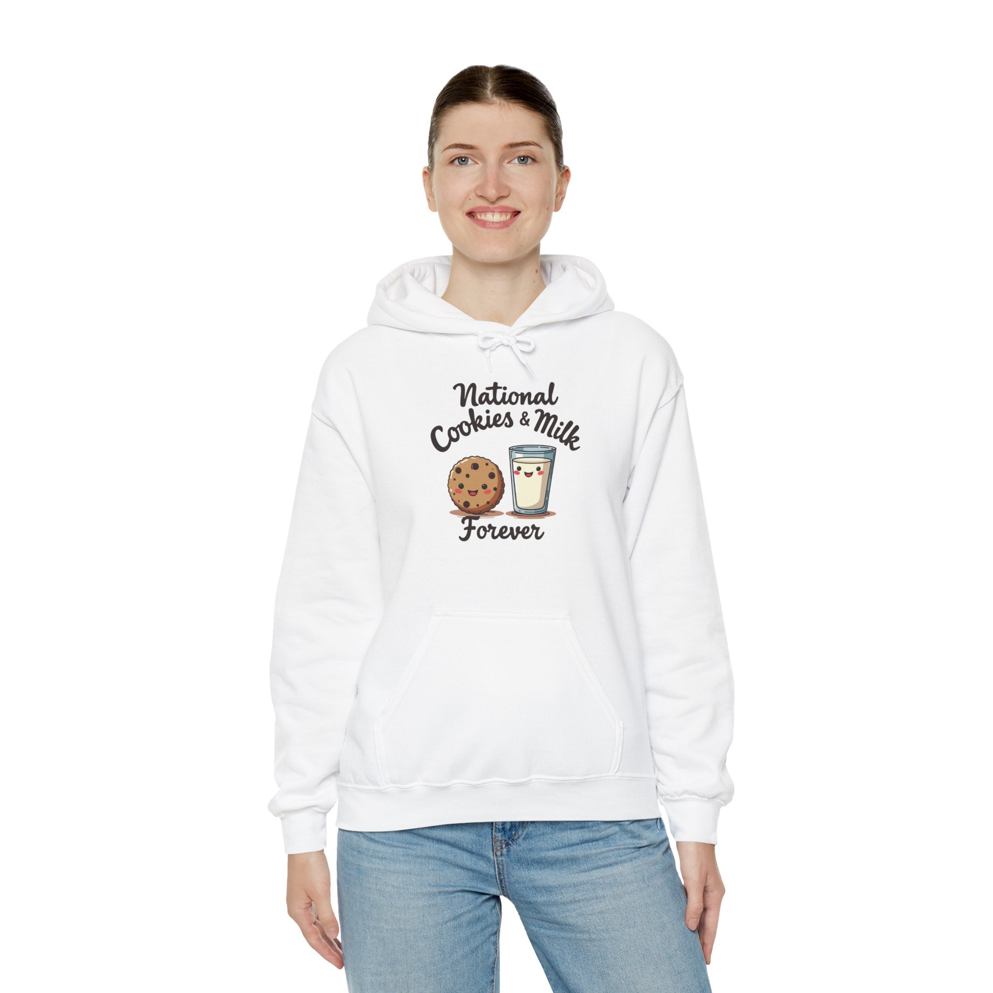 Cookie Milk Hoodie - Cozy Cute Cookie Lover Fun Gift Sweater